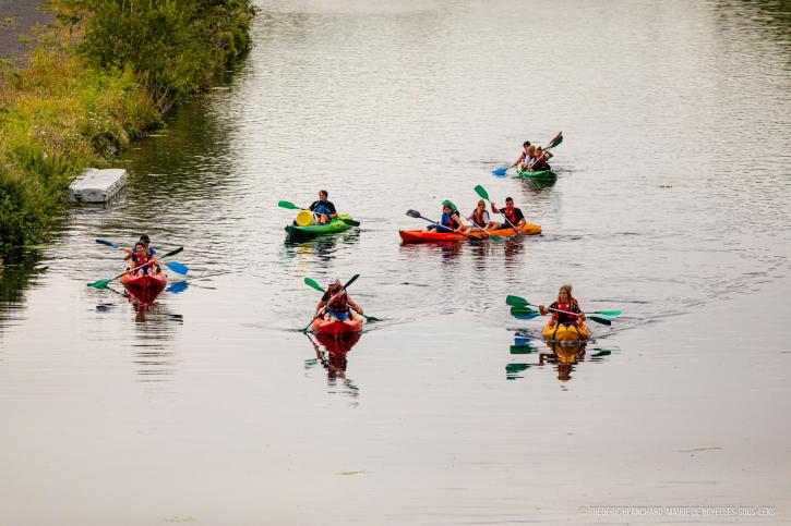 Kayak sur le canal de la Souchez