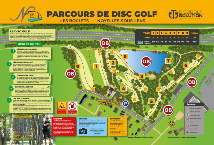 Parcours disc golf Noyelles-sous-Lens