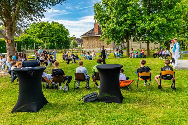 Le jardin du centre ados "Le Cube"