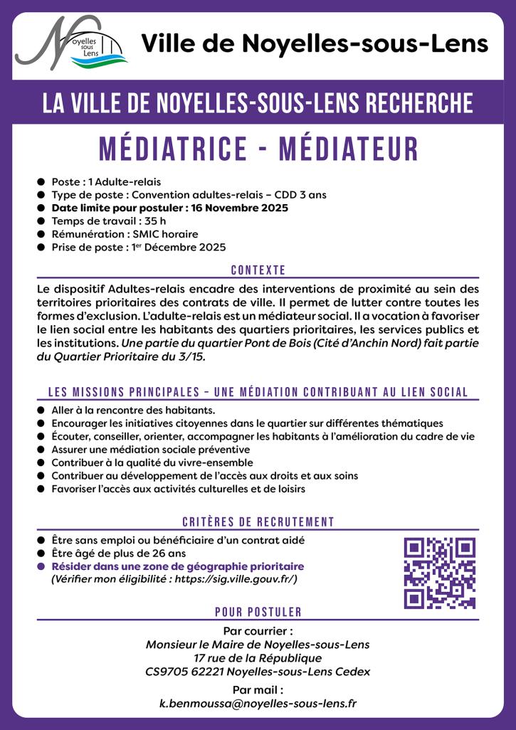 Annonce médiateur oct 2025